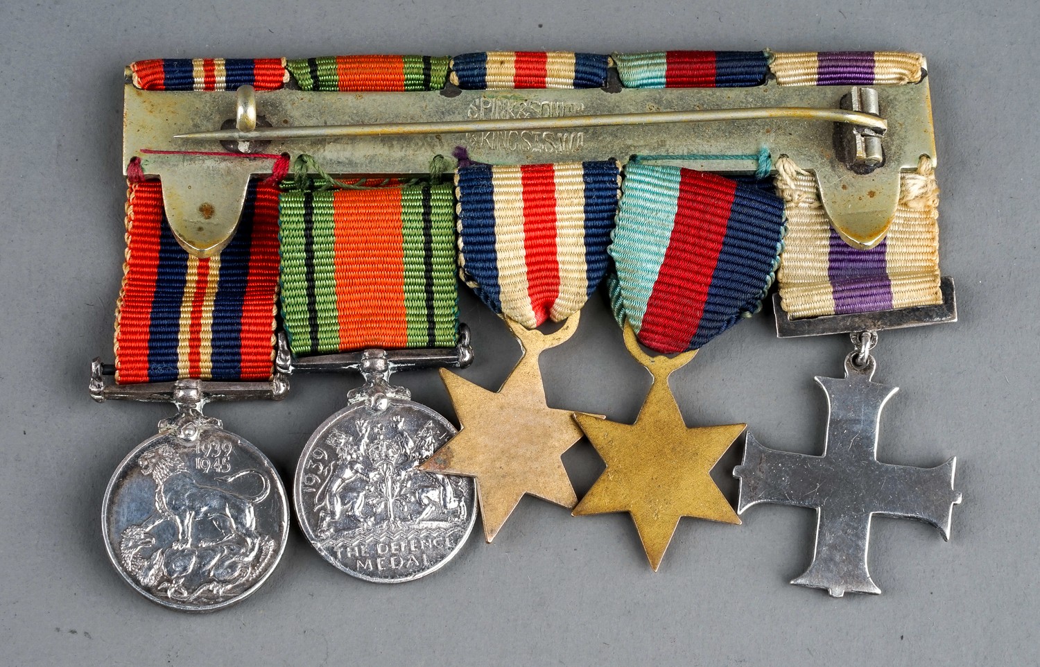 Miniature set of WW2 medals including Military Cross 1935/45 Star, France & Germany star, Defence - Image 2 of 2