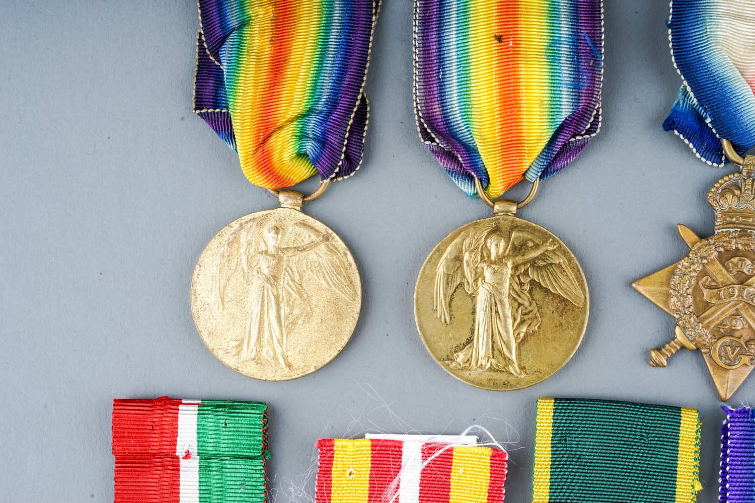 A collection of British Medals. Great War Pair - R-29124 A Cpl H H Simpkins K R Rif C. Condition - Image 9 of 12