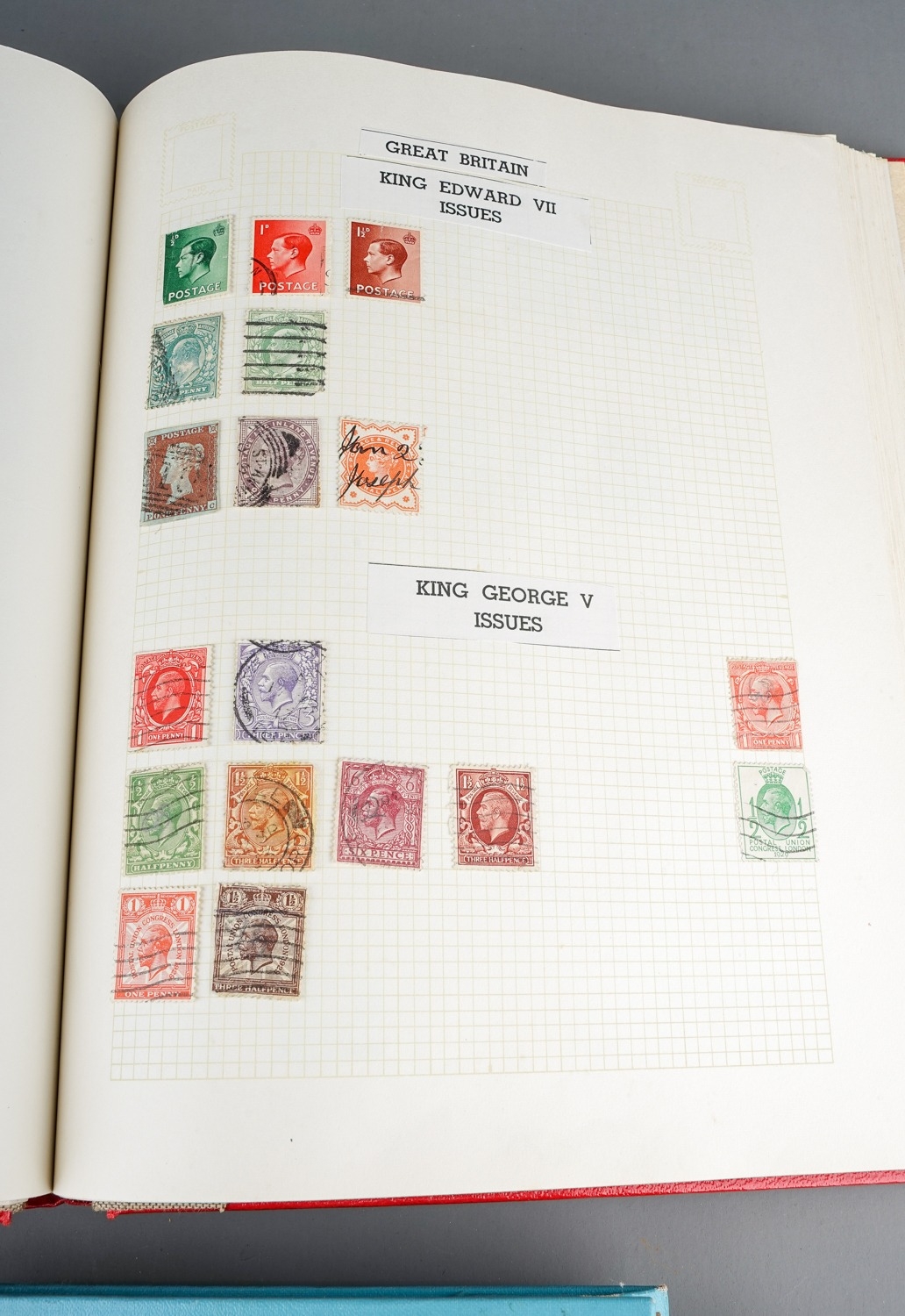 Three stamp albums containing World and mat GB selections - Image 16 of 16