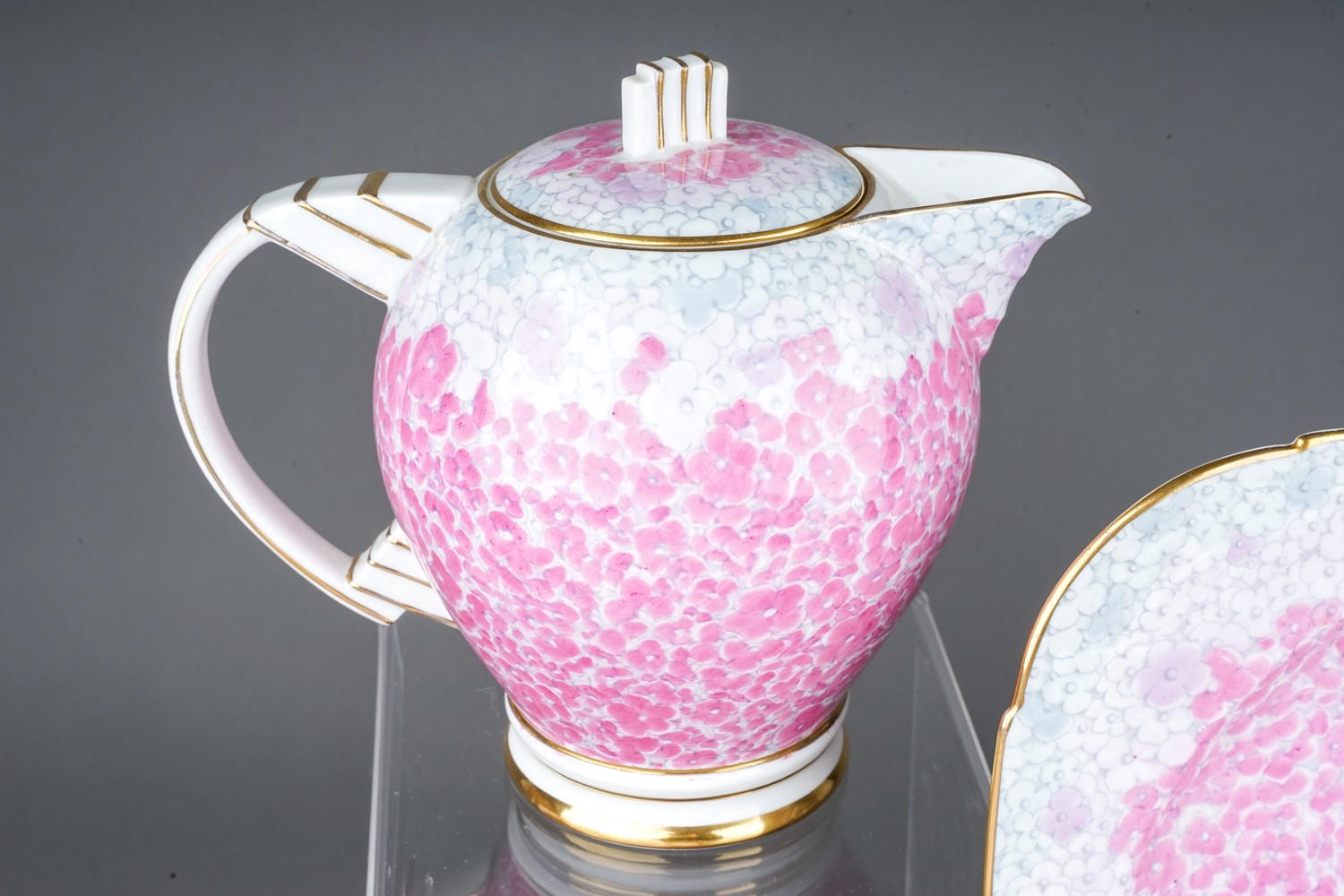 Large Paragon tea set, replica of service made for H.M. Queen, including tea pot, hot water jug, 6 - Image 3 of 5