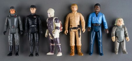 Star Wars 6x figures including Ugnaught, Luke Skywalker, Lando Calrissian, Imperial Commander,