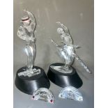 Two Swarovski crystal Magic of Dance figures to include: Anna (Anna Pavlova) and Antonio, boxed with