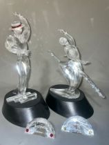 Two Swarovski crystal Magic of Dance figures to include: Anna (Anna Pavlova) and Antonio, boxed with