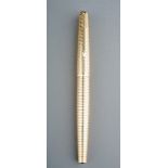 A 12ct rolled gold Parker aerometric fountain pen, 14k gold nib