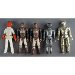 Star Wars 5x figures including C-3PO, Admiral Ackbar, Zuckuss, Lando Calrissian- Kenner 1982