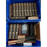 Two trays of antiquarian books, mainly science related to include The Origin of Species by Charles