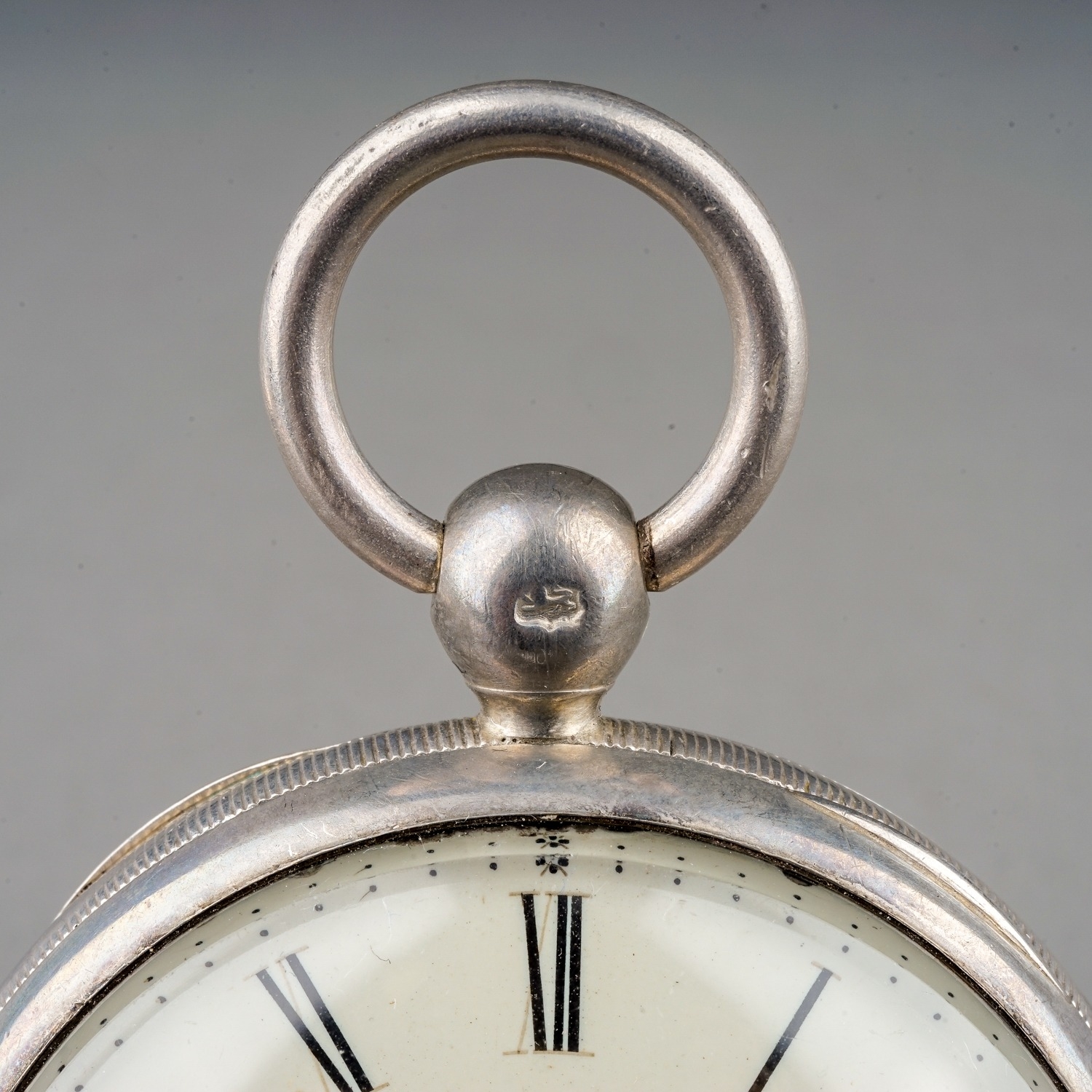 A Victorian silver open face pocket watch, 45mm white enamel dial with Roman numerals, subsidiary - Image 2 of 7