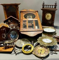 Assorted clocks and parts (2 boxes)