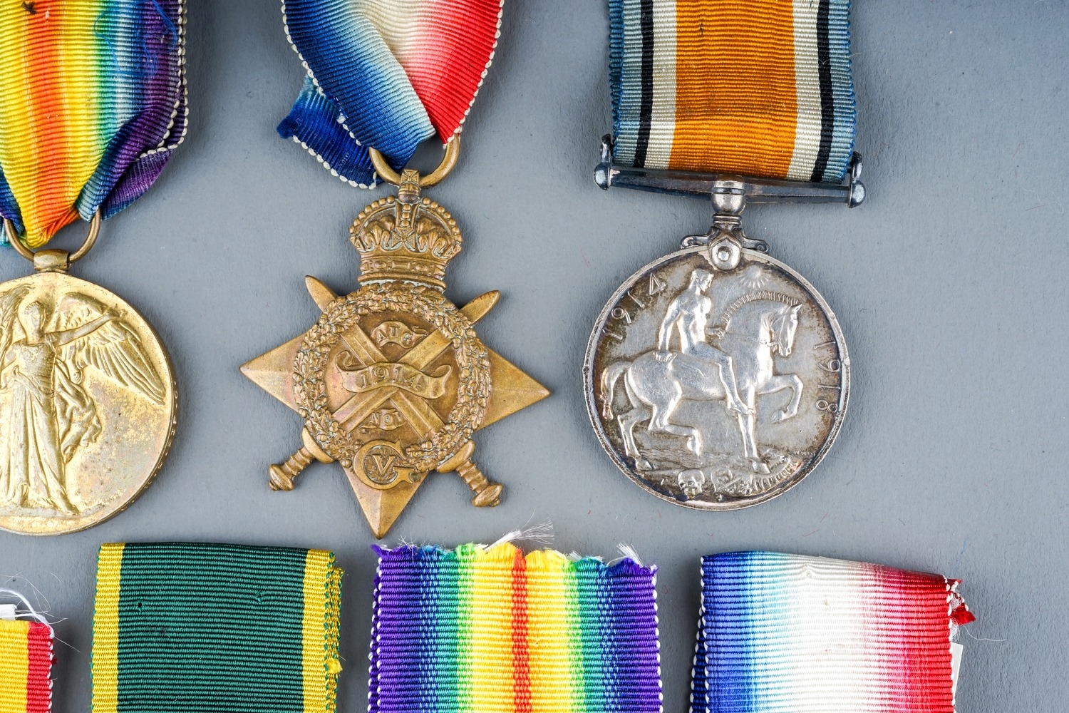 A collection of British Medals. Great War Pair - R-29124 A Cpl H H Simpkins K R Rif C. Condition - Image 11 of 12