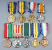 A collection of British Medals. Great War Pair - R-29124 A Cpl H H Simpkins K R Rif C. Condition