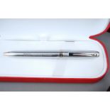 A Sheaffer fountain pen, 14k gold nib, boxed; a Sheaffer roller ball pen, boxed; a parker ball point