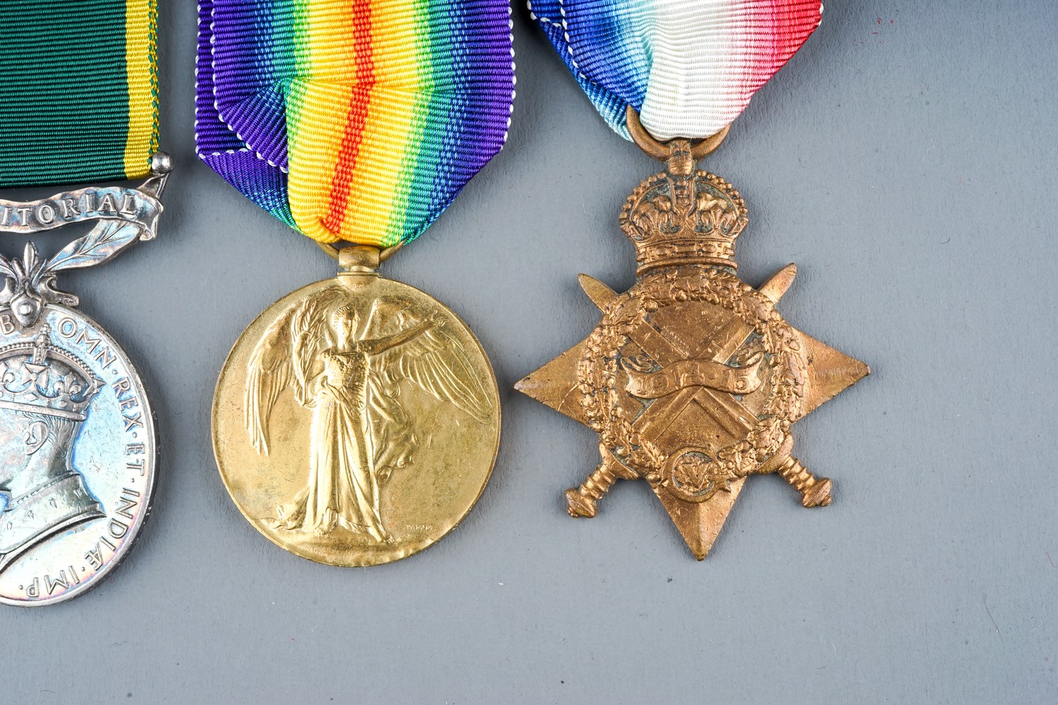 A collection of British Medals. Great War Pair - R-29124 A Cpl H H Simpkins K R Rif C. Condition - Image 6 of 12