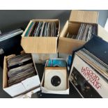 Assorted LPs including 33 and 45s (5 boxes)