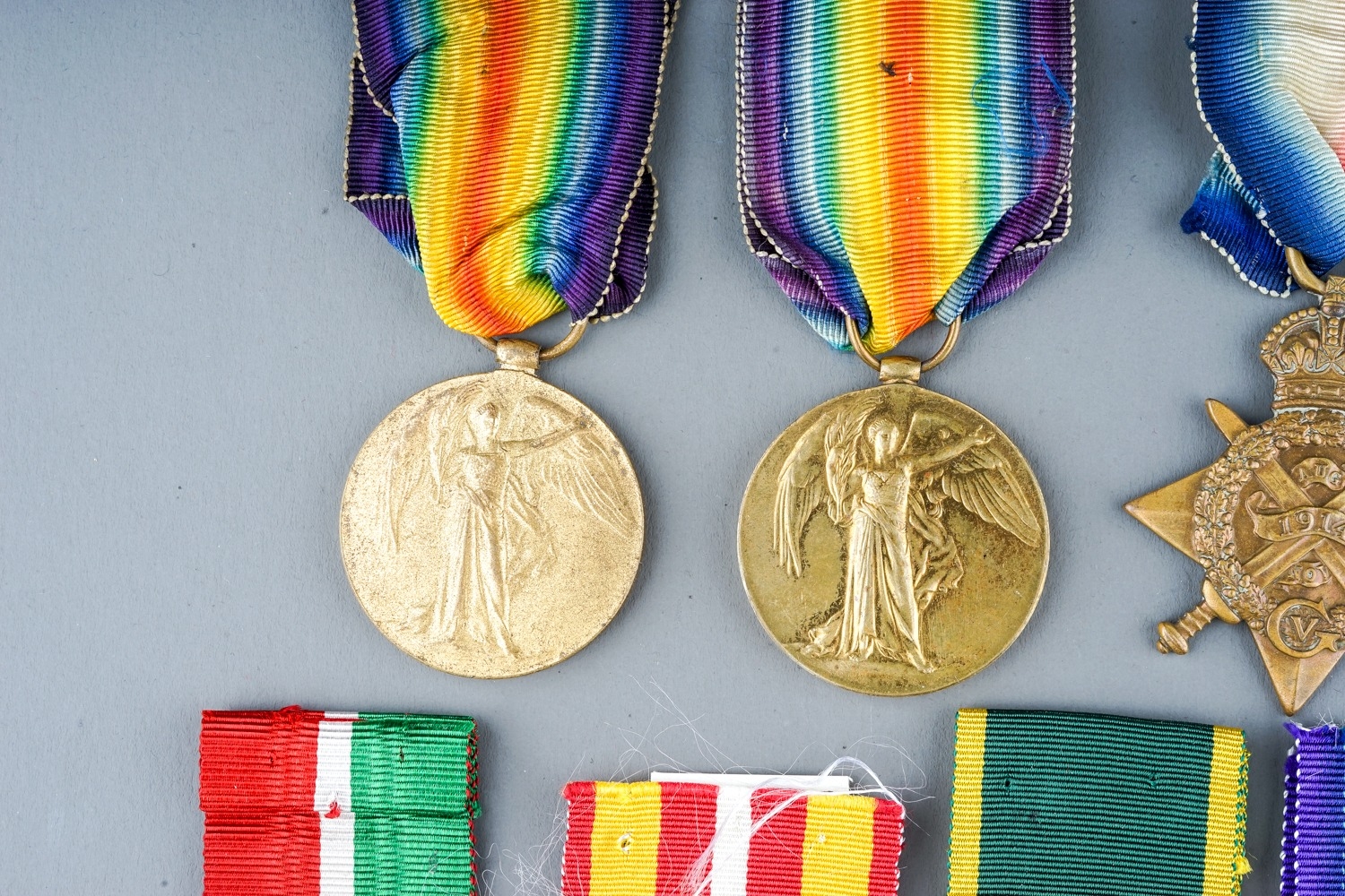 A collection of British Medals. Great War Pair - R-29124 A Cpl H H Simpkins K R Rif C. Condition - Image 8 of 12