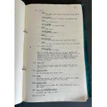 Film/Movie Interest: a 1946 shooting script for "Green for Danger" from the novel by Christianna