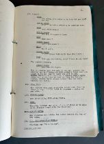 Film/Movie Interest: a 1946 shooting script for "Green for Danger" from the novel by Christianna