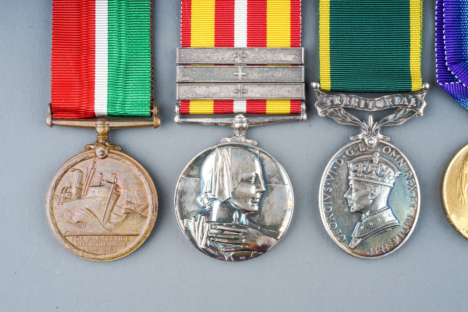 A collection of British Medals. Great War Pair - R-29124 A Cpl H H Simpkins K R Rif C. Condition - Image 5 of 12