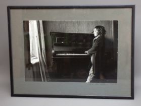 Sirkka-Liisa Konttinen (Finnish, b.1948) Girl playing piano in a derelict house, Byker silver