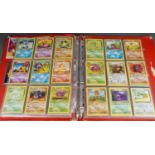 Pokemon: a collection of approx 126 cards - see photographs for details (Q - 1 folder)