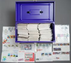 A very large quantity of Post Office official First Day covers on envelopes and postcards from