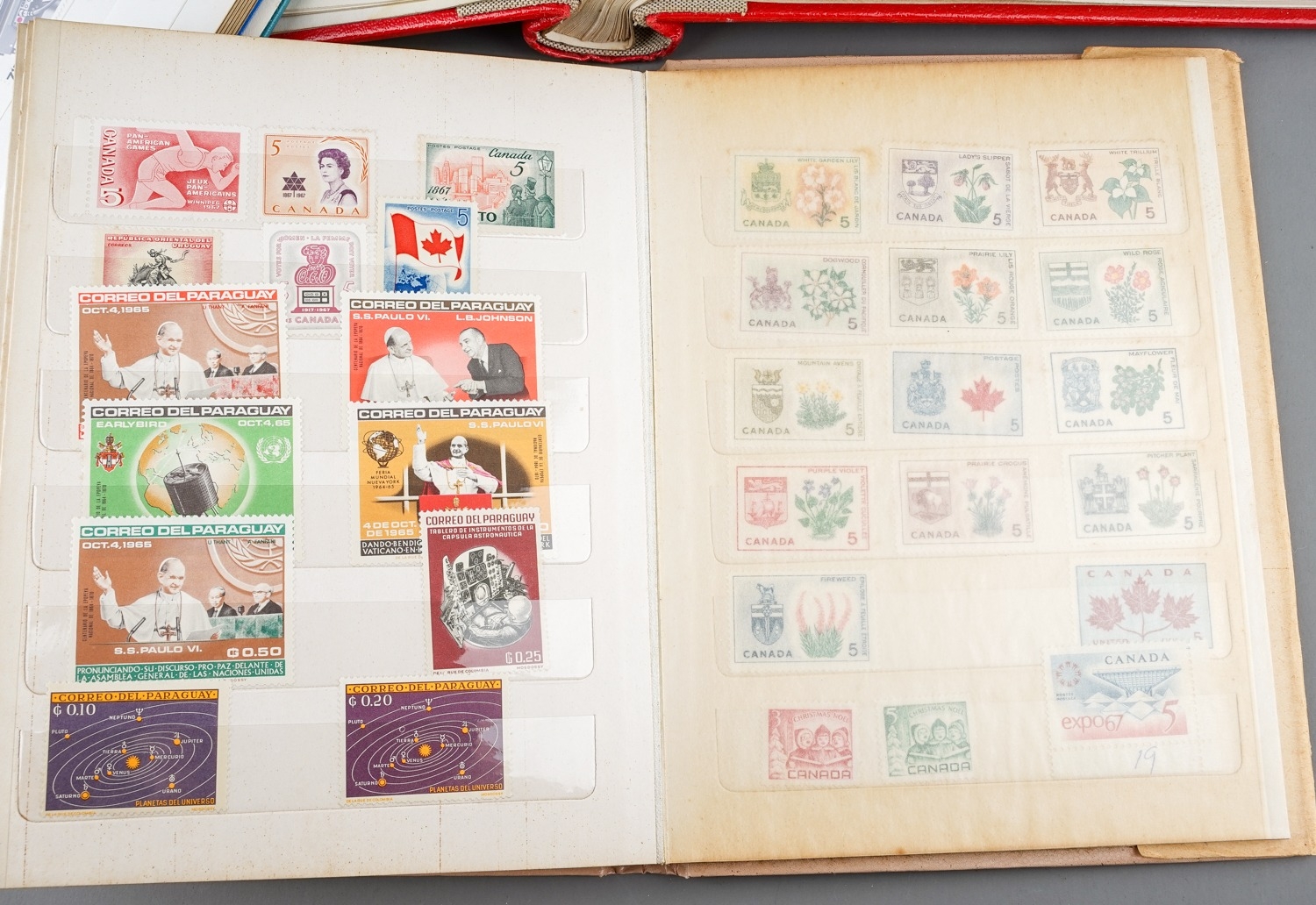 Three stamp albums containing World and mat GB selections - Image 4 of 16