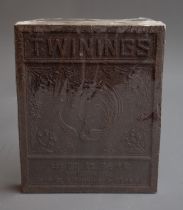 A vintage Twinings compressed block of tea made in China, wrapped