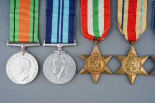 A collection of British Second World War Medals 1939 to 45 Star x3, War Medal x3, Italy Star,
