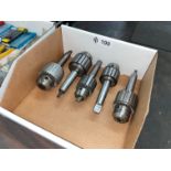 Lot of (5) Drill Chucks with Shanks