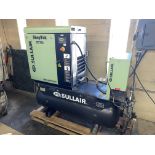 LOW LISTED HOURS! Sullair ShopTek ST709 AC Sull Rotary Screw Air Compressor