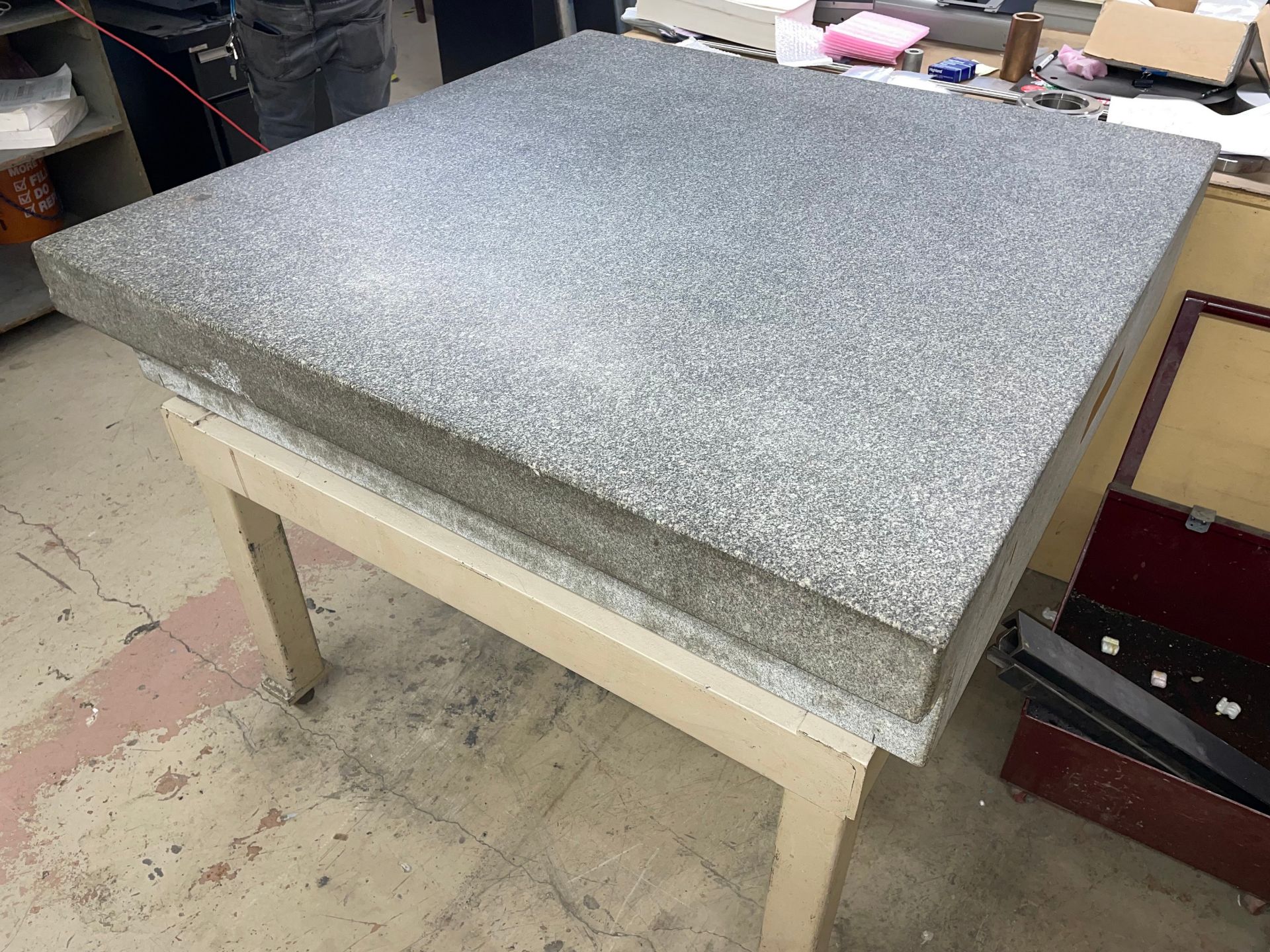 Granite 48" x 48" Surface Plate with Stand - Image 2 of 2