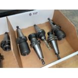 Lot with (5) CAT40 Tool Holders