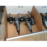 Lot with (5) CAT40 Tool Holders