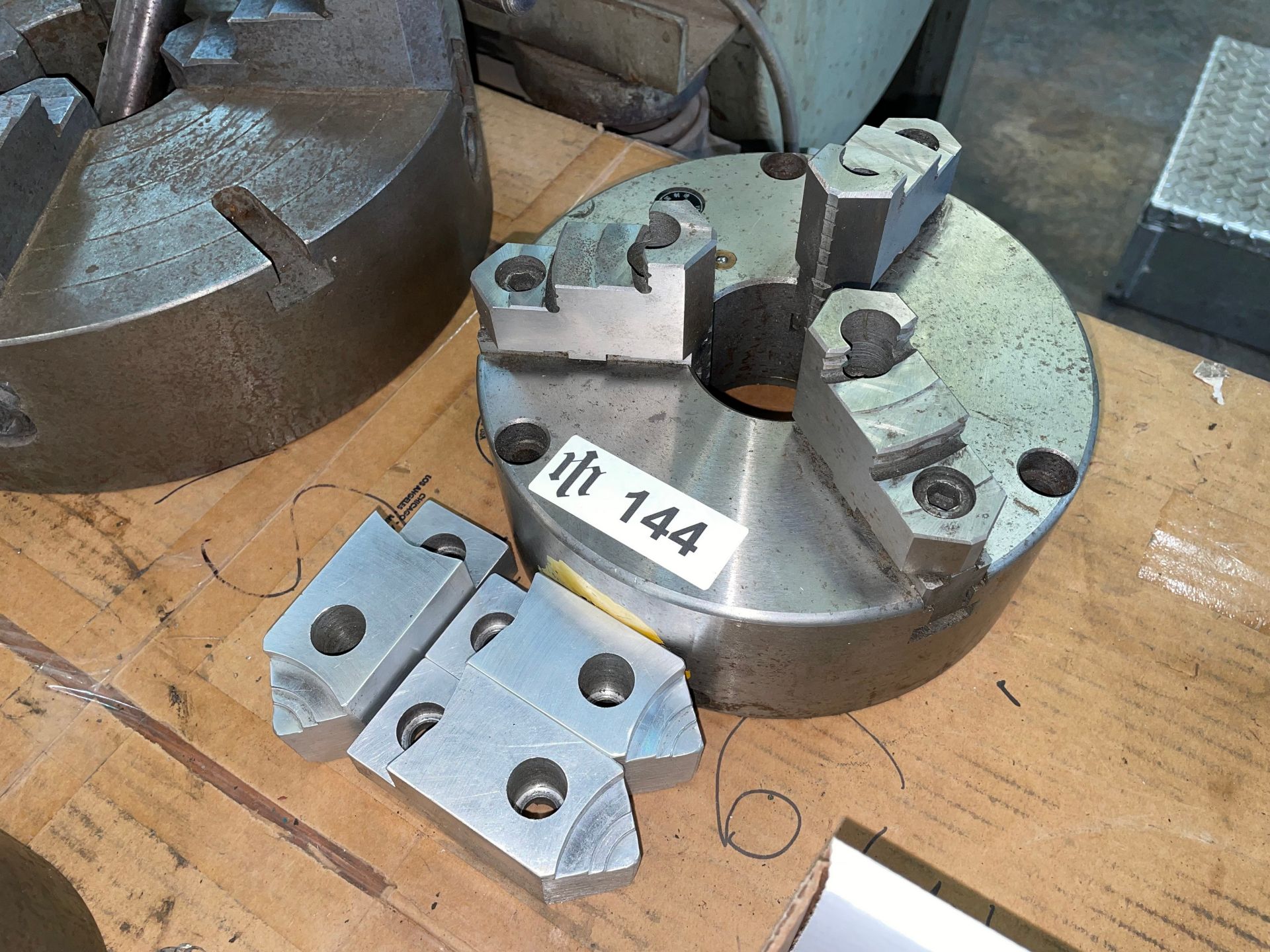 Lathe Chuck, 8" Diameter, 3-Jaw with Spare Jaws - Image 2 of 3