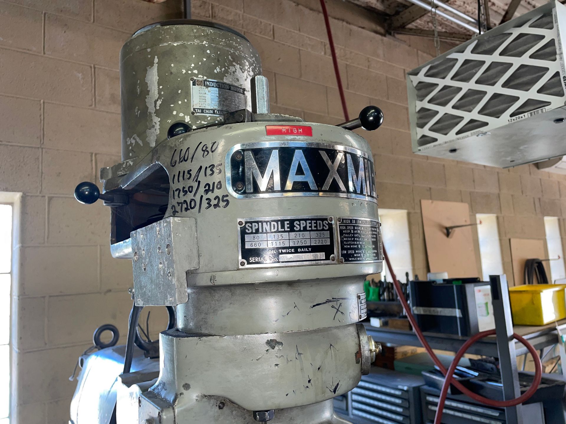 Maxmill Mdl. YC-1 1/2VA Vertical Milling Machine - Image 6 of 8