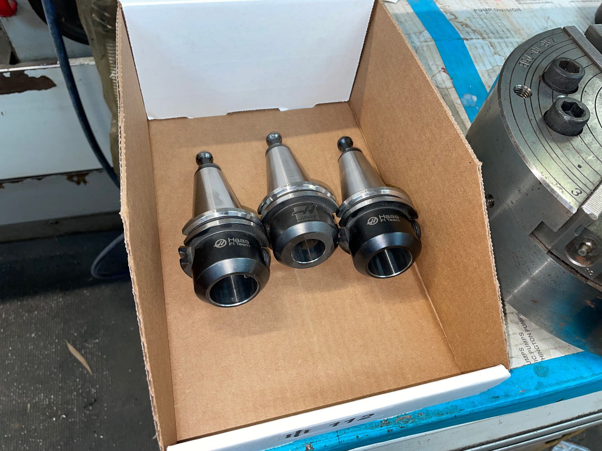 Lot with (3) HAAS CAT40 Tool Holders