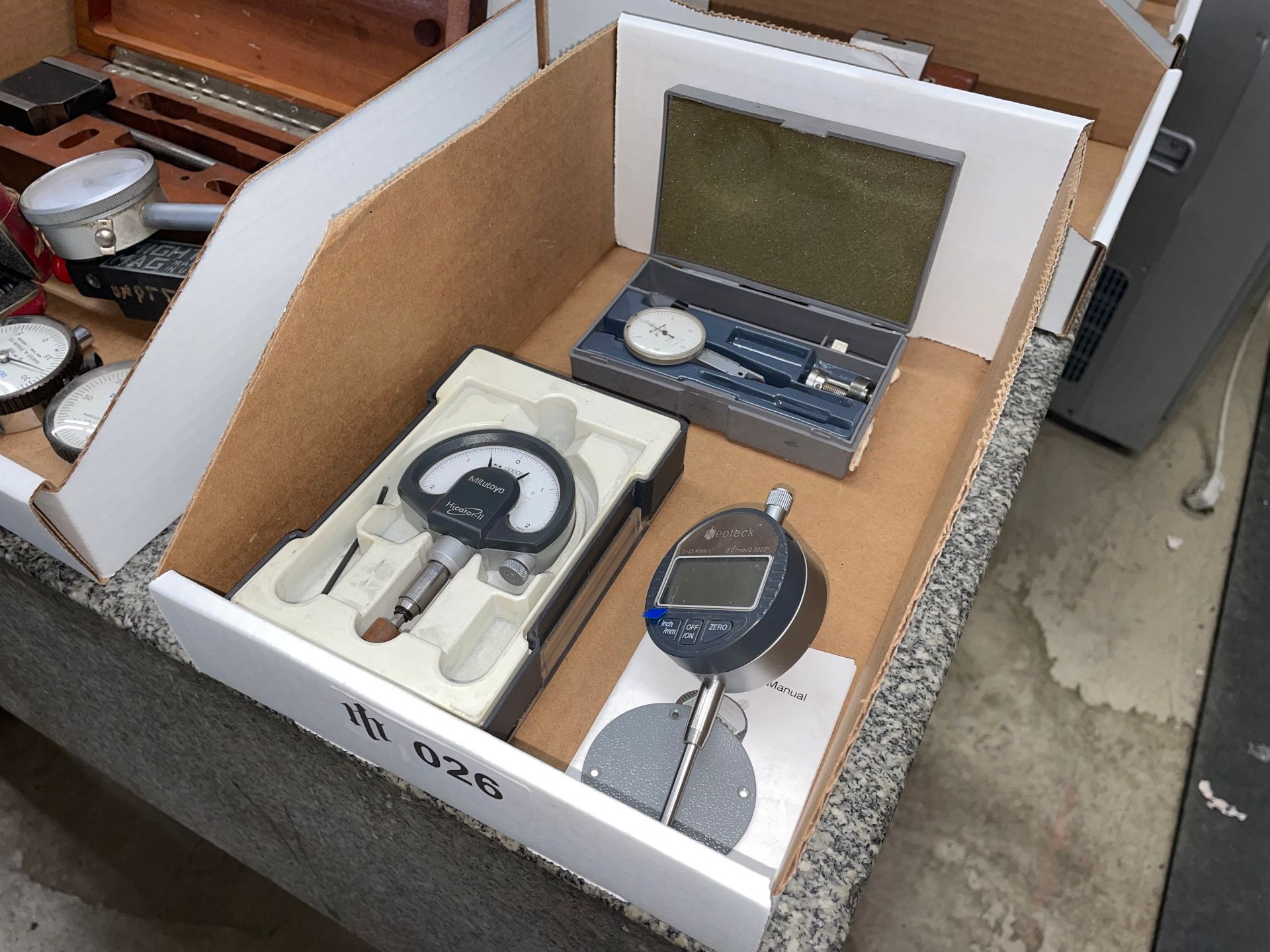 Lot with Various Dial and Digital Gage Indicators