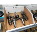 Lot with (5) CAT40 Tool Holders