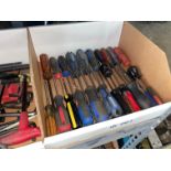 Lot with Various Screw Drivers