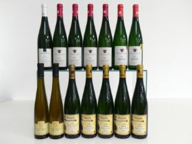 2 500-ml bts Carl Loewen Riesling Auslese Leiwener 2003 Laurentiuslay i.n 1 bt Willi Schaefer