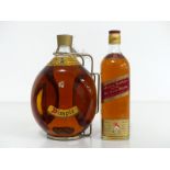 1 believed 2 litre bt Dimple Old Blended Scotch Whisky Metal Carry Handle 1 26 2/3 fl oz bt