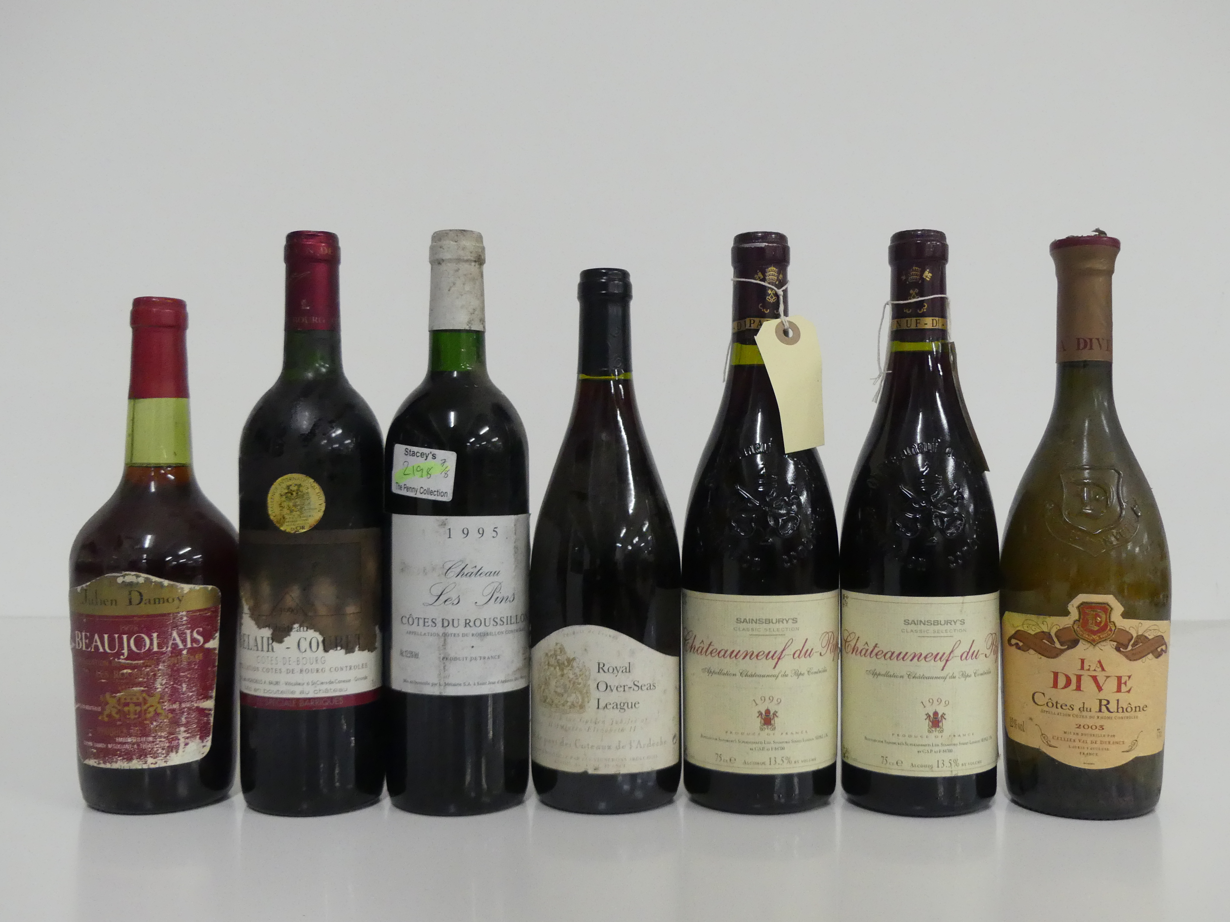 1 bt Julien Damoy Beaujolais Les Rochettes 1978 i.n, bs, sl cdl 1 bt Ch. Belair-Coubet Côtes de