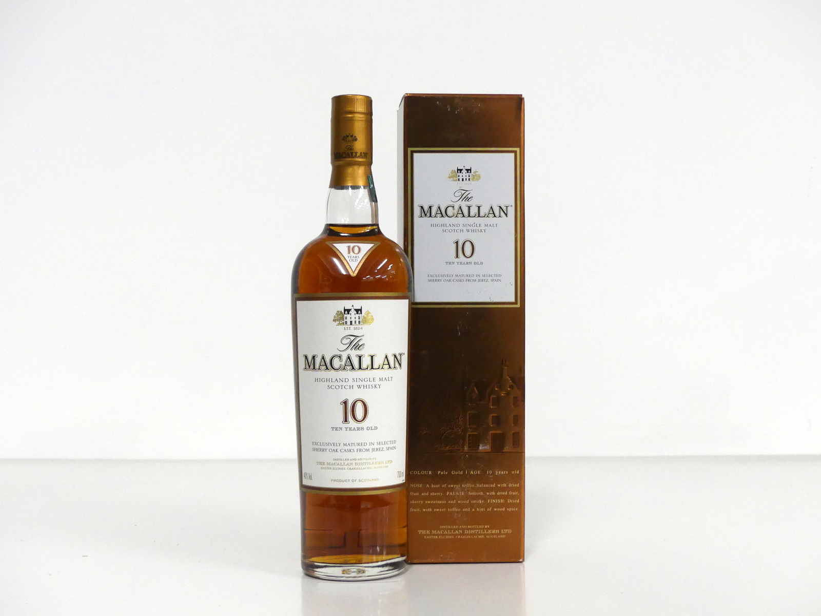 1 70-cl bt The Macallan 10YO Sherry Oak Cask Highland Single Malt Scotch Whisky 40% oc