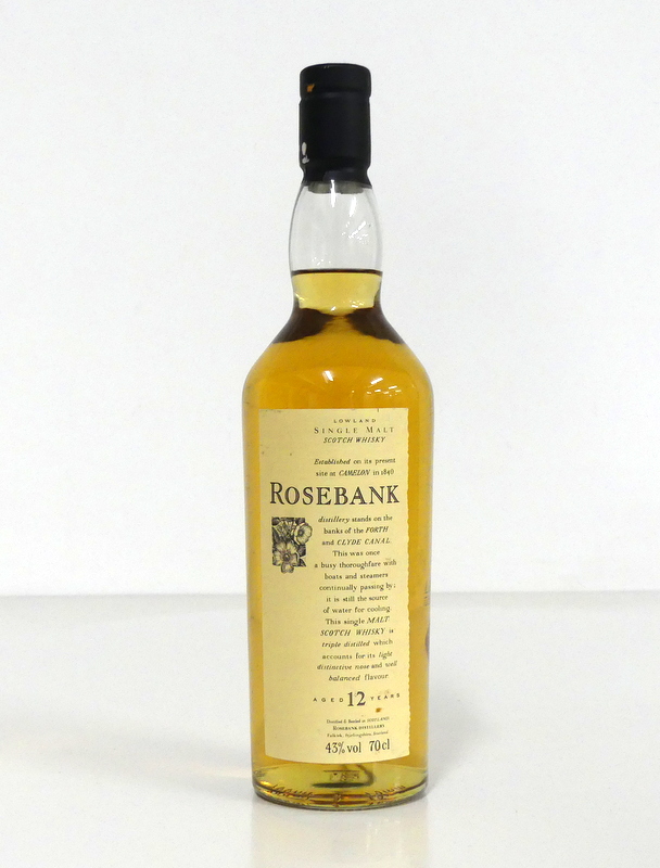 1 70-cl bt Rosebank 12YO Lowland Single Malt Scotch Whisky 43%