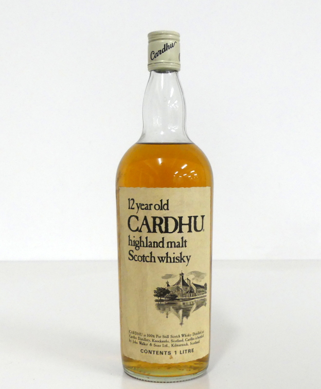 1 litre bt Cardhu 12YO Highland Malt Scotch Whisky