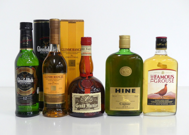 1 35 cl bt Glenfiddich 12YO Single Malt Scotch Whisky 40% original tube 1 35-cl bt Glenmorangie 10YO