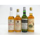 1 26 2/3 fl oz bt Dewars 'White Label' Fine Scotch Whisky 70° proof 1 26.4 fl oz bt Glen Rossie