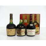 1 24 fl oz bt Courvoisier Napoleon Old Liqueur Cognac 70° proof 1 70-cl bt Courvoisier Trois Etoiles