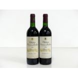 2 bts Ch. Prieure Lichine 1994 Cantenac (Margaux) 4me Cru Classé i.n, vts, vsl stl