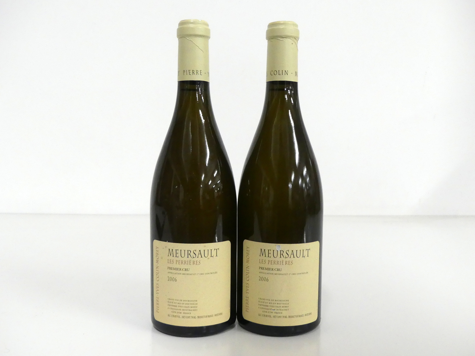 2 bts Meursault Les Perriers 1er Cru 2006 Pierre-Yves, Colin-Morey i.n, vsl ntl