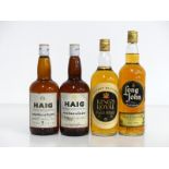 2 26 2/3 fl oz bts Haig Gold Label Blended Scotch Whisky 70° proof 1 i.n, 1 vts, sl stl 1 26 2/3